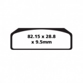 Колодки тормозные EBC GPFAX611HH