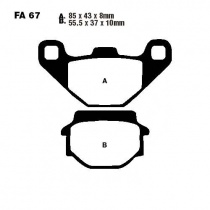 Колодки тормозные EBC SFA067HH