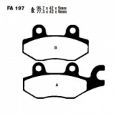 Колодки тормозные EBC SFA197HH