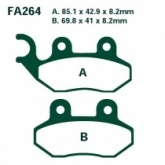Колодки тормозные EBC SFA264
