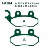 Колодки тормозные EBC SFA264HH
