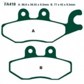 Колодки тормозные EBC SFA418