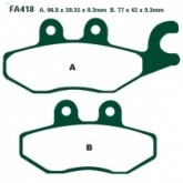Колодки тормозные EBC SFA418HH