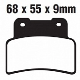 Колодки тормозные EBC SFA432HH 