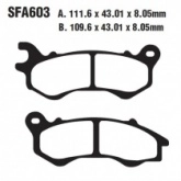 Колодки тормозные EBC SFA603