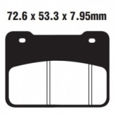 Колодки тормозные EBC SFA627HH