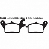 Колодки тормозные EBC SFA655 