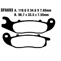Колодки тормозные EBC SFA693HH