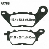 Колодки тормозные EBC SFA706HH