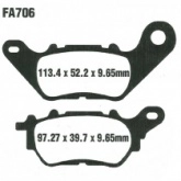 Колодки тормозные EBC SFA706HH