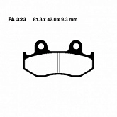 Колодки тормозные EBC SFAC323 