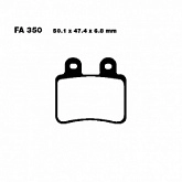 Колодки тормозные EBC SFAC350 