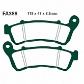 Колодки тормозные EBC SFAC388 