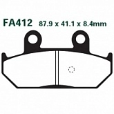 Колодки тормозные EBC SFAC412 
