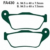 Колодки тормозные EBC SFAC430 