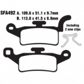 Колодки тормозные EBC SFAC492