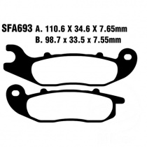 Колодки тормозные EBC SFAC693