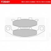 Колодки тормозные Ferodo FDB481P