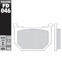 Колодки тормозные Galfer FD046G1054