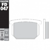Колодки тормозные Galfer FD047G1054
