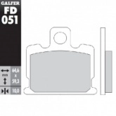 Колодки тормозные Galfer FD051G1054