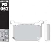 Колодки тормозные Galfer FD052G1054