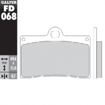 Колодки тормозные Galfer FD068G1050