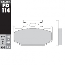Колодки тормозные Galfer FD114G1396