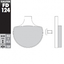 Колодки тормозные Galfer FD124G1054