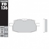 Колодки тормозные Galfer FD136G1054