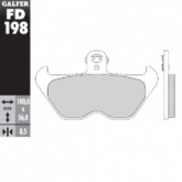 Колодки тормозные Galfer FD198G1054