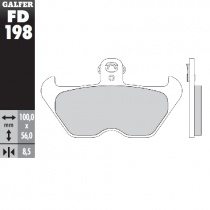 Колодки тормозные Galfer FD198G1370