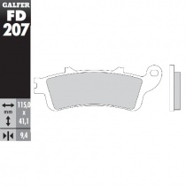 Колодки тормозные Galfer FD207G1050