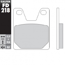 Колодки тормозные Galfer FD218G1054