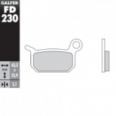 Колодки тормозные Galfer FD230G1054
