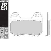 Колодки тормозные Galfer FD251G1054