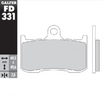 Колодки тормозные Galfer FD331G1054