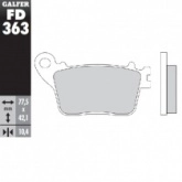 Колодки тормозные Galfer FD363G1371