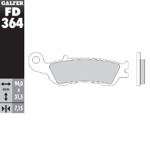 Колодки тормозные Galfer FD364G1396