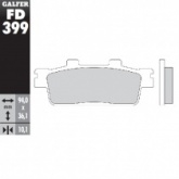 Колодки тормозные Galfer FD399G1054