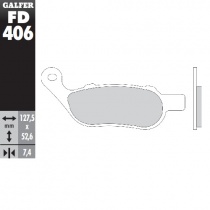 Колодки тормозные Galfer FD406G1371