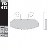 Колодки тормозные Galfer FD412G1380