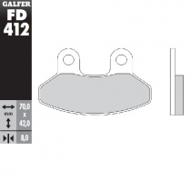 Колодки тормозные Galfer FD412G1380