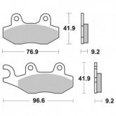 Колодки тормозные SBS 163CT