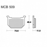 Колодки тормозные TRW Lucas MCB509