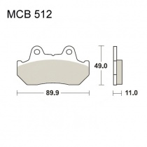 Колодки тормозные TRW Lucas MCB512SH