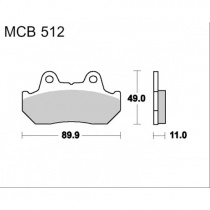 Колодки тормозные TRW Lucas MCB512SV