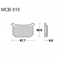 Колодки тормозные TRW Lucas MCB515