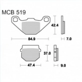 Колодки тормозные TRW Lucas MCB519SR