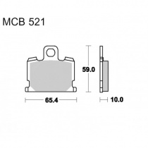 Колодки тормозные TRW Lucas MCB521